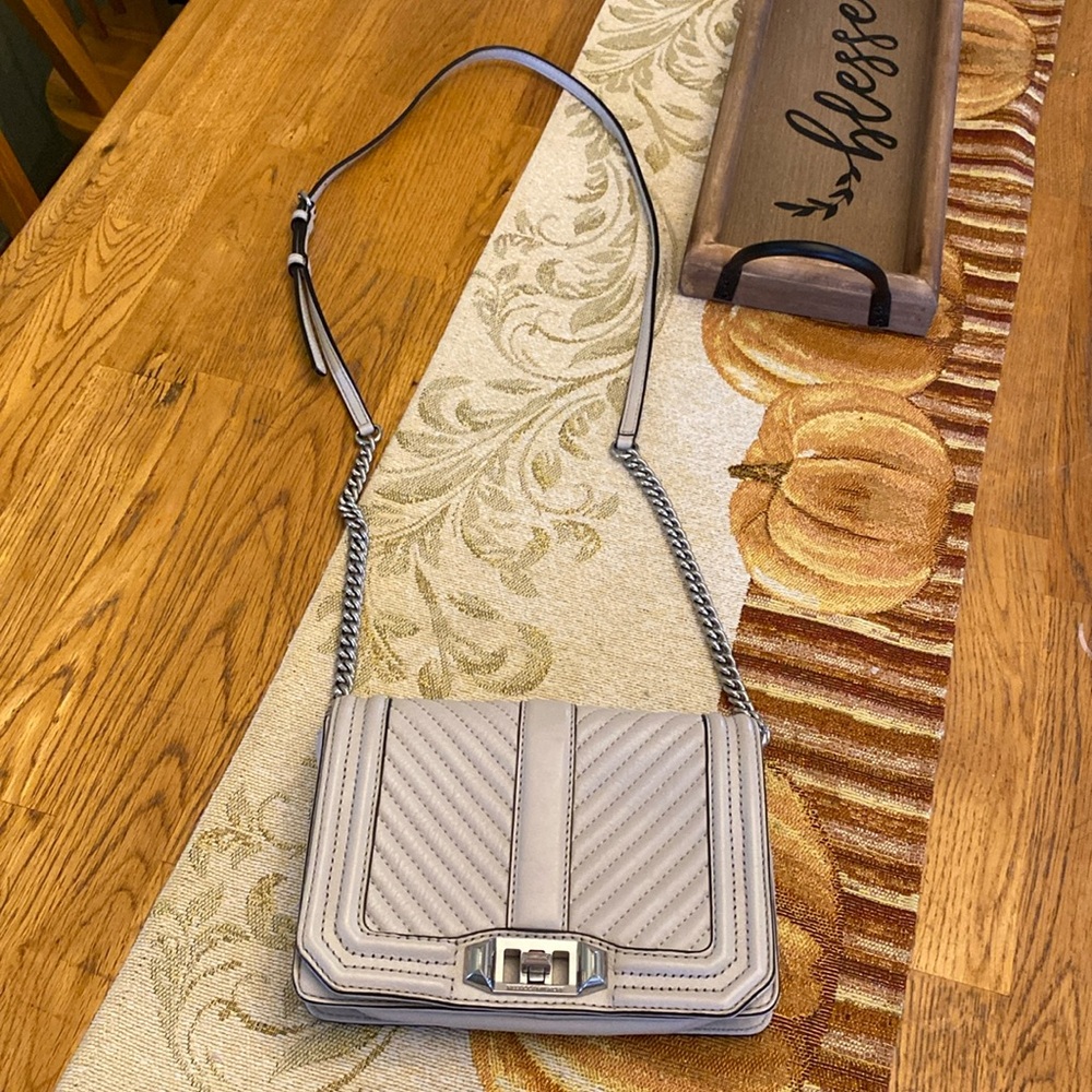 Rebecca Minkoff Chevron Quilted Small Love Crossbody